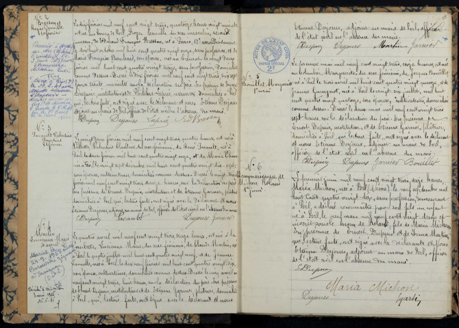 Poil : actes d'état civil.