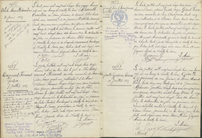 Suilly-la-Tour : actes d'état civil.