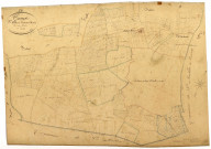 Cosne-sur-Loire, cadastre ancien : plan parcellaire de la section D dite de Fontaine-Morin, feuille 2