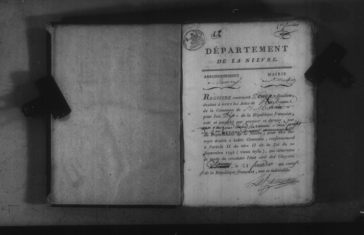 Saint-Martin-du-Puy : actes d'état civil.