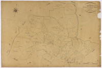 Alligny-en-Morvan, cadastre ancien : plan parcellaire de la section C dite de Lachaux, feuille 2