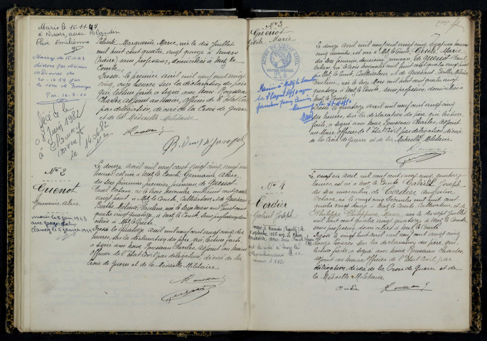 Metz-le-Comte : actes d'état civil.