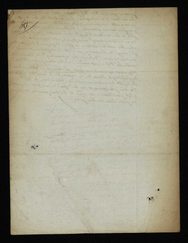 Contentieux (procédure civile). - Foncier (chaumes de Pissevache) à Nevers, anticipation du bien par Bergeron contre la baronne de Plotho : mémoire.