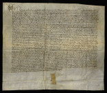 Mariage de Balaon seigneur du nom en Bourgogne et de Guillette de Châtillon : contrat de mariage.
