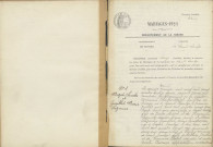 Saint-Saulge : actes d'état civil (mariages).