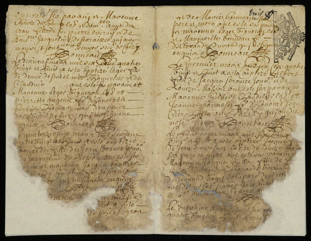 Tazilly : registres paroissiaux.