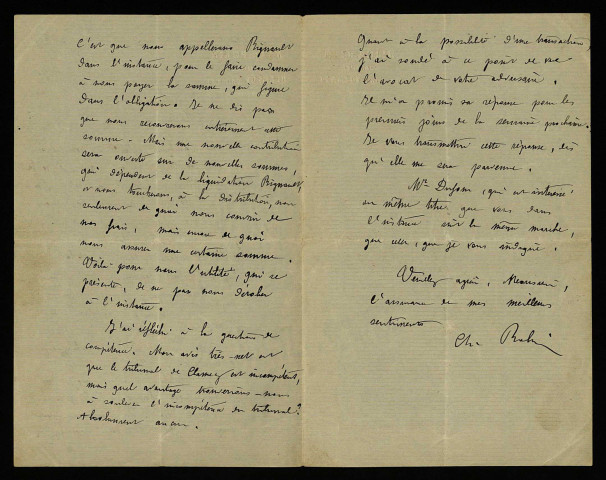 ROLIN (Ch.), avocat à Clamecy : 1 lettre.