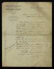 BERTHAUD, imprimeur à Paris : 1 lettre.