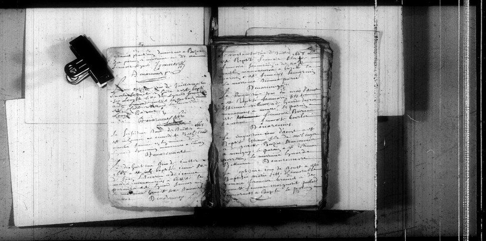 Bazolles : registres paroissiaux de la collection communale.