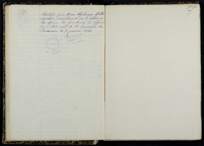 Pousseaux : actes d'état civil.