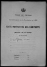 Nevers, Section de la Barre, 8e sous-section : recensement de 1906