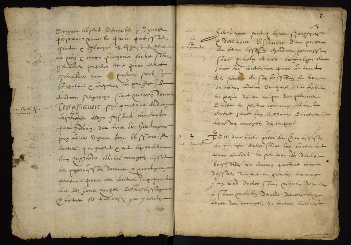 Fief d'Ourouër : copie du terrier de 1561.