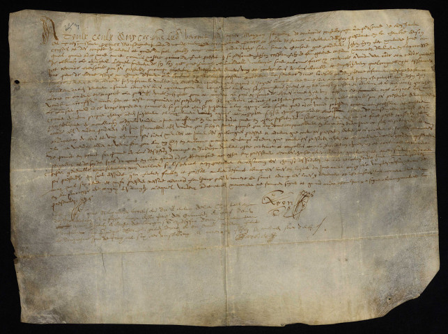 Biens et revenus. - Foncier (hâte Casseau) à Saint-Benin-des-Bois, vente à Jean Lyon et Jeanne Baulme (Beaume) sa femme par Casseau paroissien de Lurcy-le-Châtel (commune de Saint-Benin-des-Bois) : copie du contrat du 26 mai 1609.