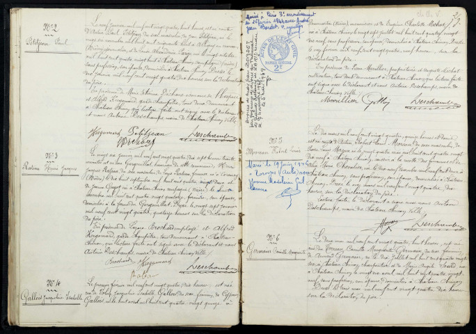 Château-Chinon Ville : actes d'état civil.