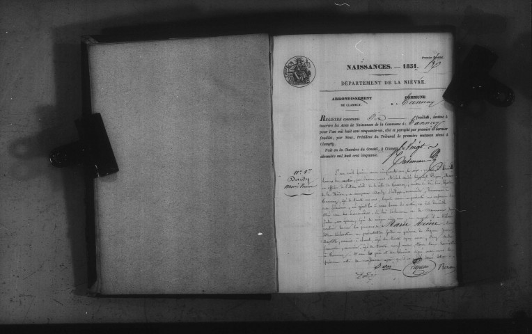 Tannay : actes d'état civil.