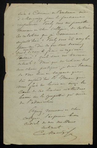MACAIGNE (Camille), poète (né en 1843) : 8 lettres.