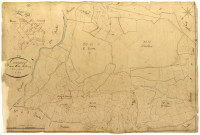 Corancy, cadastre ancien : plan parcellaire de la section B dite du Bourg, feuille 6