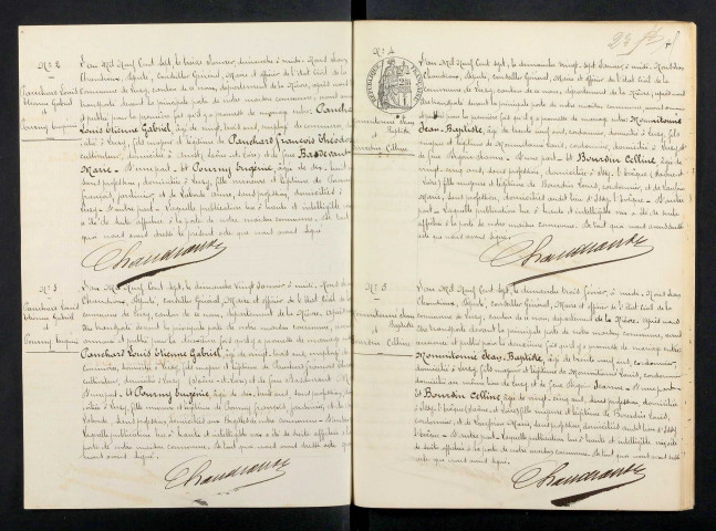 Luzy : actes d'état civil.