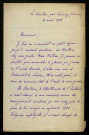 LACOUR-GAYET (Georges), historien (1856-1935) : 1 lettre.