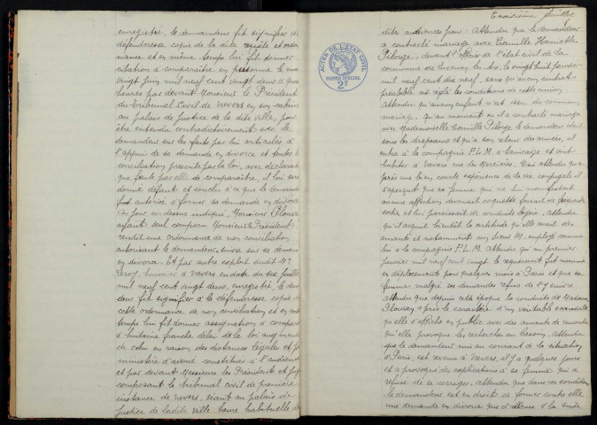 Lucenay-lès-Aix : actes d'état civil (mariages).