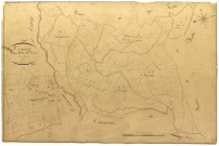 Corancy, cadastre ancien : plan parcellaire de la section D dite de Vouchot, feuille 3