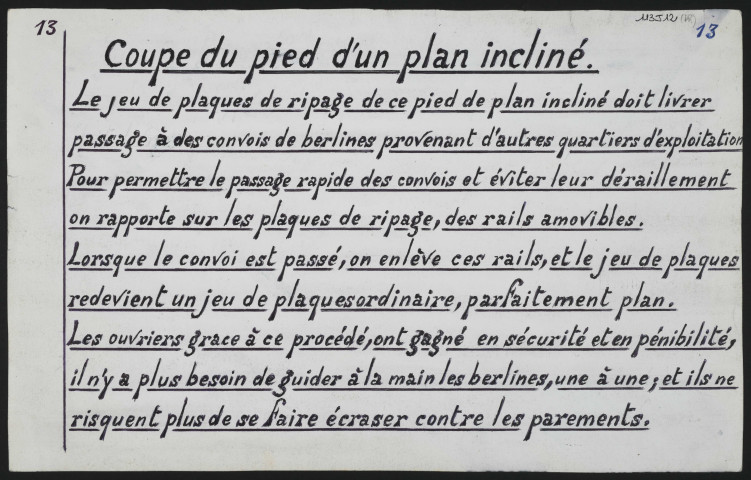 Coupe, plan et carrure du pied et départ de 2 bennes en bois.