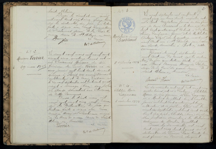 Saint-Hilaire-en-Morvan : actes d'état civil.