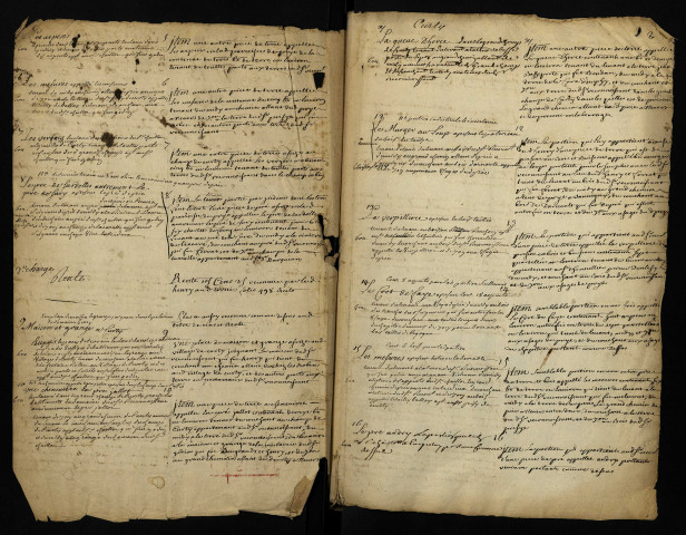 Extrait du terrier de la seigneurie de Prye, passé devant Camuset, notaire, en 1696, au profit de messire Henry de La Grange, cardinal, chevalier, marquis d'Arquian, baron des terres de Prye.