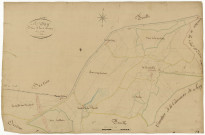 Millay, cadastre ancien : plan parcellaire de la section C dite de Montigny, feuille 1