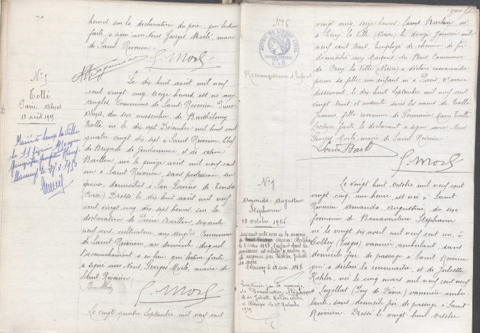 Saint-Révérien : actes d'état civil.