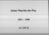 Saint-Martin-du-Puy : actes d'état civil.