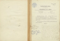 Ternant : actes d'état civil.