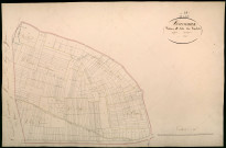 Pousseaux, cadastre ancien : plan parcellaire de la section B dite des Barlets, feuille 1, développement