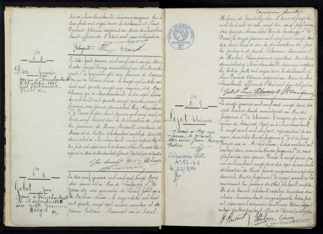 Fourchambault : actes d'état civil (naissances).