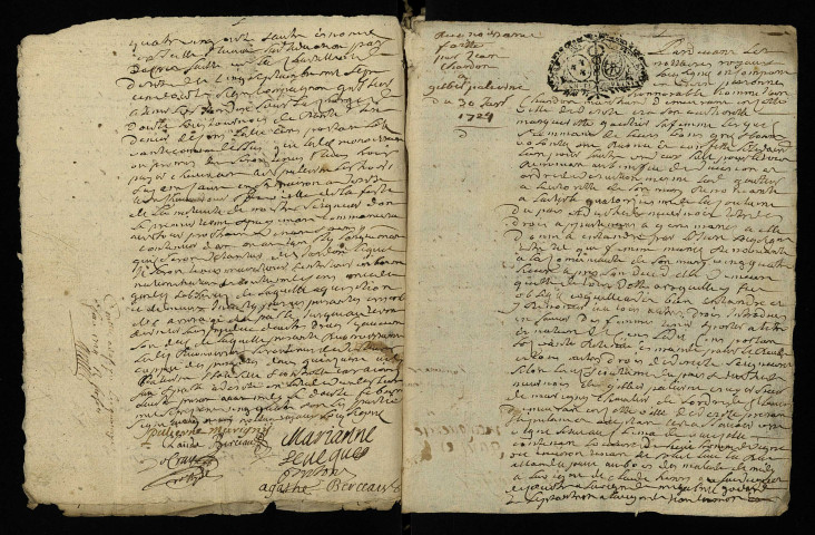 Famille de Palierne : terrier, reconnaissance de droits.