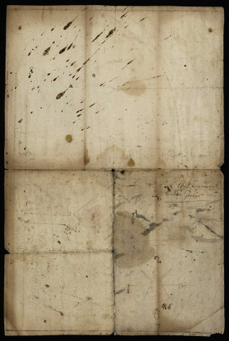 Fief de La Chaussade à Guérigny, usages du bois Gaullier : plan.