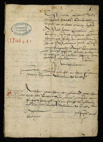 Liève des droits dus à Gabriel Le Bourgoing, écuyer, seigneur de Champlevrier (paroisse de Chiddes), Faulin (paroisse de Saint-Léger-de Fougeret) et Montjolmain (paroisse de Charbonnat), accensés à André Repoux et à Antoine Laudet. Liste des tenanciers, état des redevances dues et, en marge, indication des recettes.