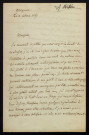 VEIT (Philippe), peintre à Mayence (Allemagne) (1793-1877) : 3 lettres.