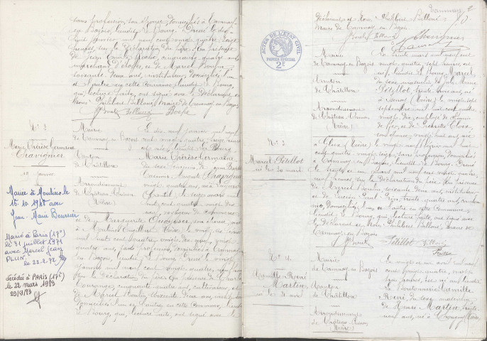 Tamnay-en-Bazois : actes d'état civil.