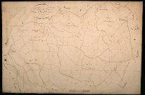 Saint-Léger-de-Fougeret, cadastre ancien : plan parcellaire de la section C dite de Poiseux, feuille 1