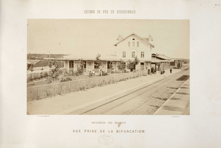 Chemin de fer du Bourbonnais Moret-Nevers-Vichy 1860-1863