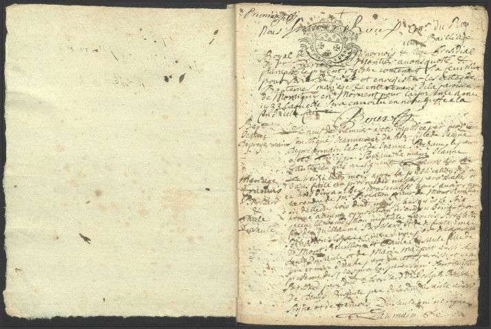 Montigny-en-Morvan : registres paroissiaux.