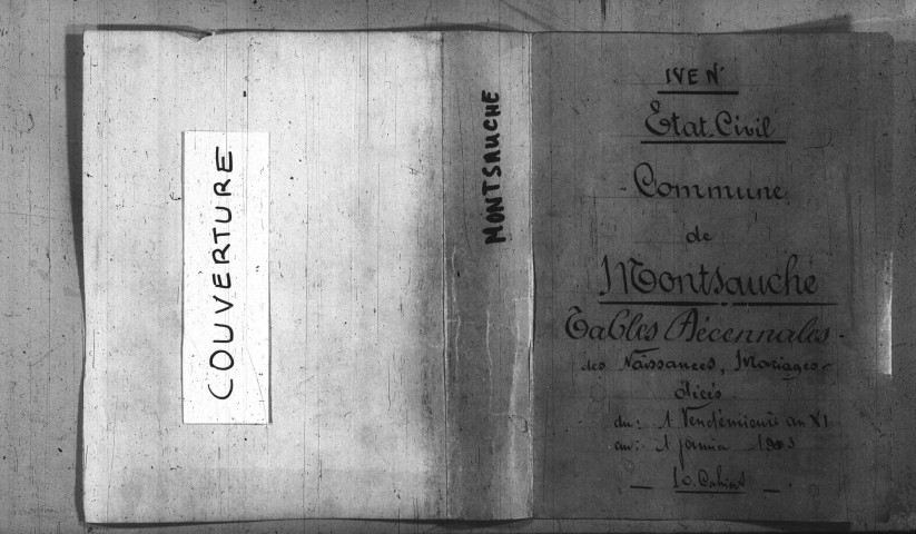 Montsauche-les-Settons : tables décennales.