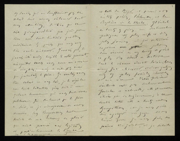 CAMPAUX (Antoine), professeur de lettres à Strasbourg et Nancy (1818-1901) : 9 lettres.