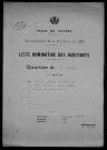 Nevers, Quartier de la Barre, 6e section : recensement de 1926