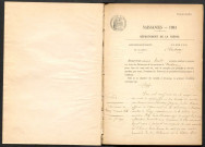 Oudan : actes d'état civil.