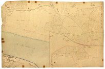 Cosne-sur-Loire, cadastre ancien : plan parcellaire de la section G dite de Villechaux, feuille 1