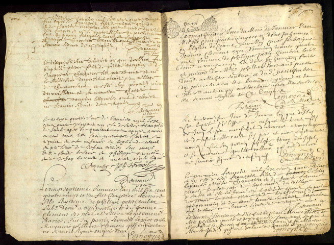 Mhère : registres paroissiaux.