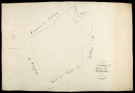 Ourouër, cadastre ancien : plan parcellaire de la section A dite de Nyon, feuille 2