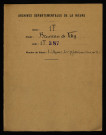 Fief de Finy à Vitry-sur-Loire : copie du terrier de 1575, exécutée en 1620 d'après une autre copie de 1605.